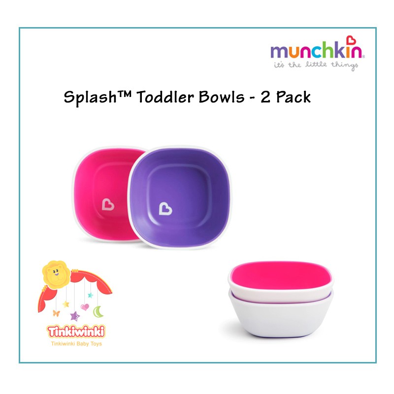 Mangkuk Bayi Munchkin Splash Toddler Bowls - 2 Pack