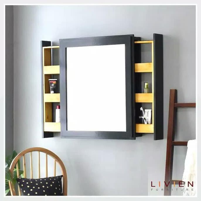Promo Cermin Kotak Modern Slide Mirror - Livien Furniture