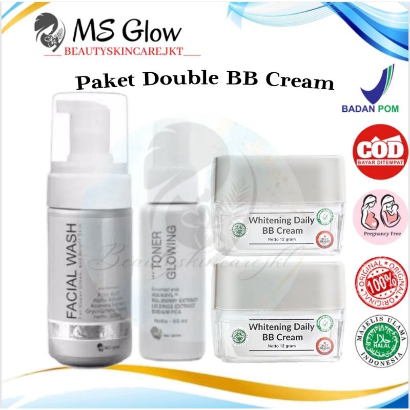 Ms Glow Paket Wajah Double Day Cream