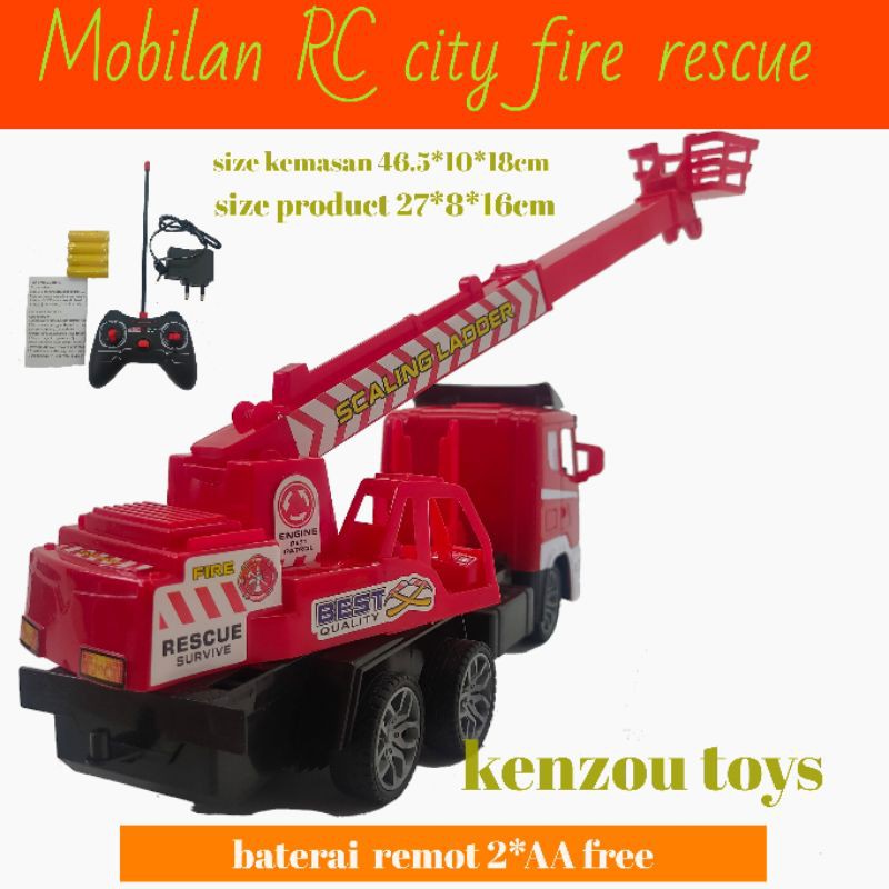 mainan Mobilan RC city fire rescue