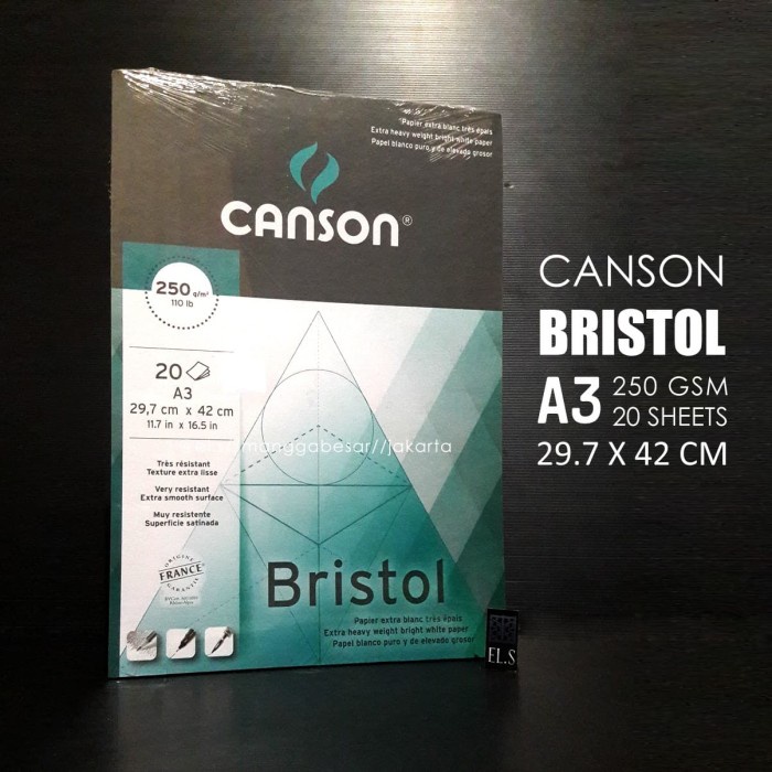 

Sketsagambar- Canson Bristol A3 Drawing Pad 250 Gsm -Buku-Gambar-Sketsa.