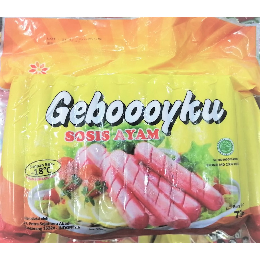 

Geboooyku Sosis Ayam Merah 730gr