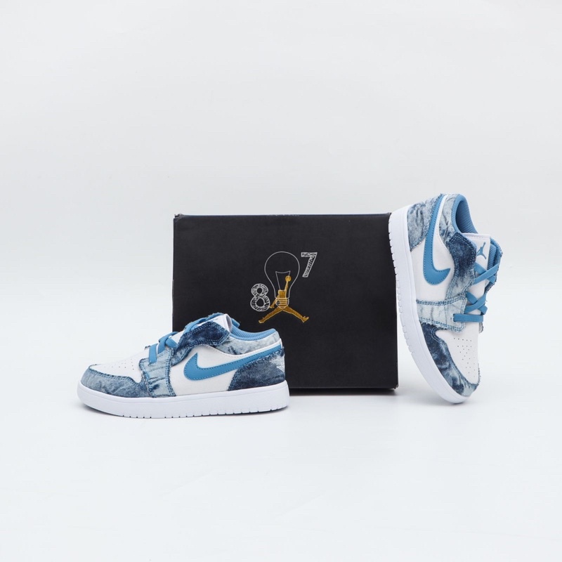 Air Jordan 1 Low Washed Denim Kids