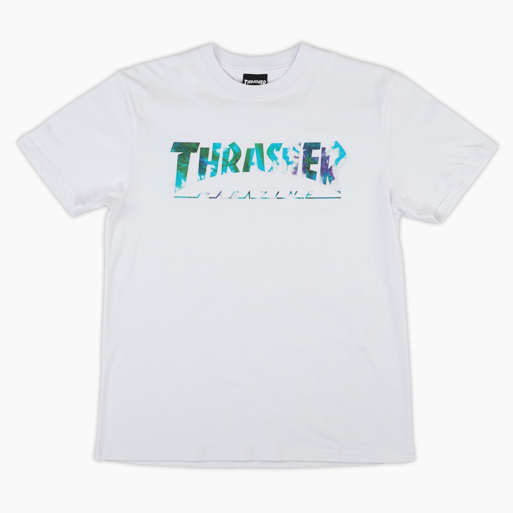 THRASHER JAPAN LICENSED TIE DYE WHITE