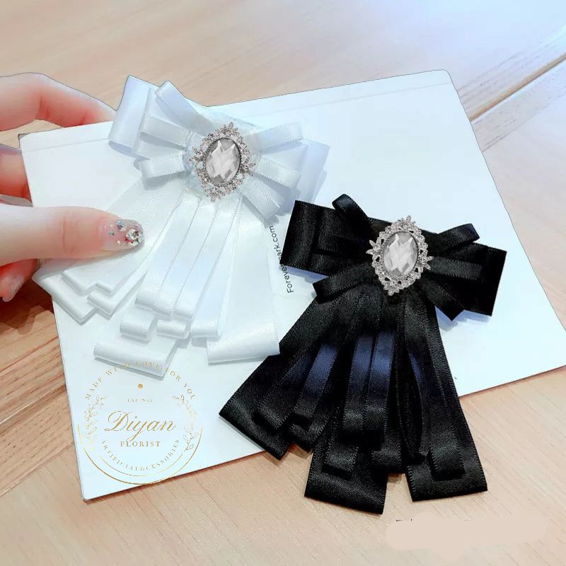 pita hias aplikasi korean ribbon brooch