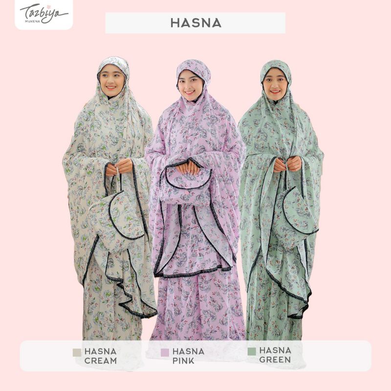 Mukena Tazbiya Allover Hasna Series Allsize