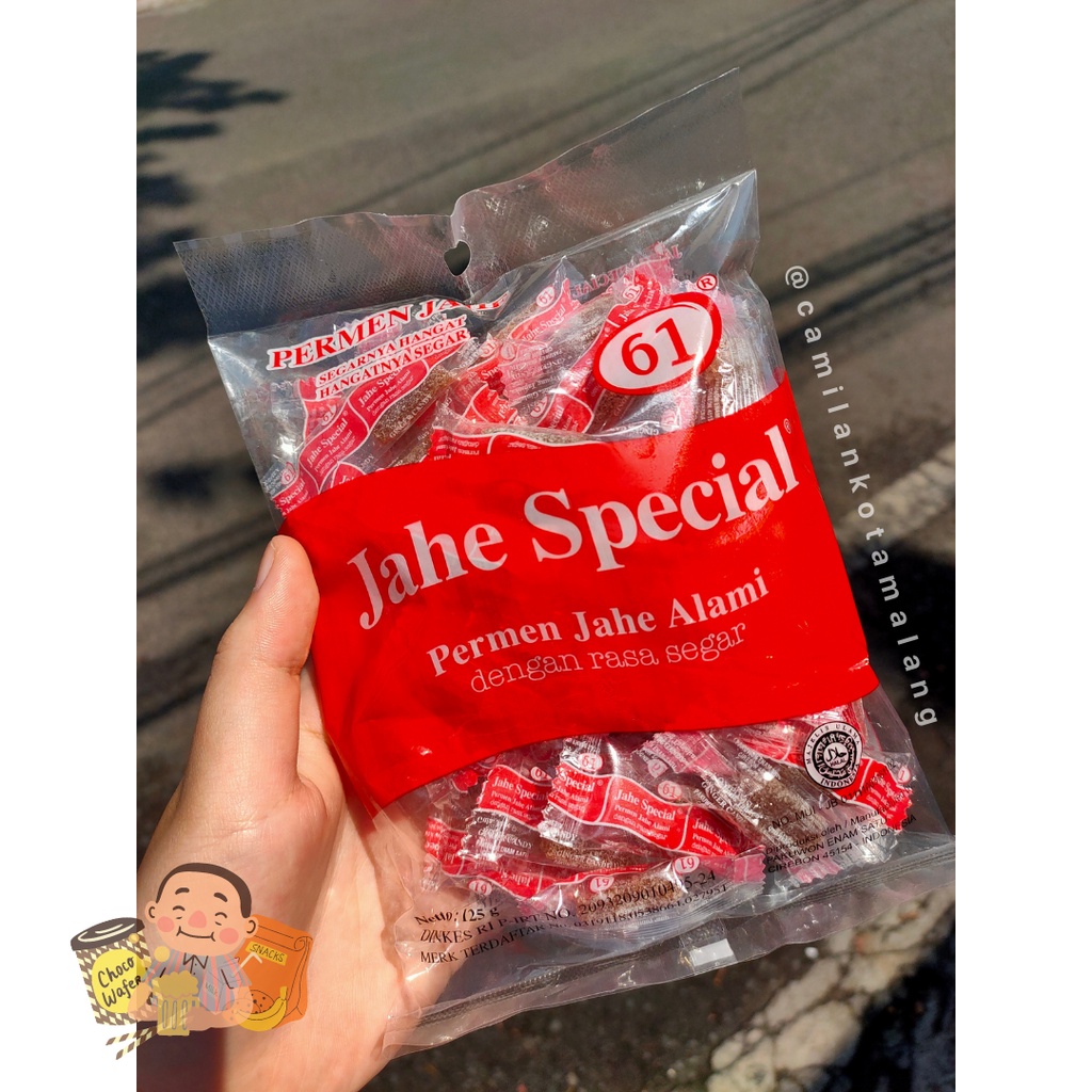 

Permen Jahe Spesial 61 125gr / GINGER CANDIES / PERMEN JADUL RASA JAHE