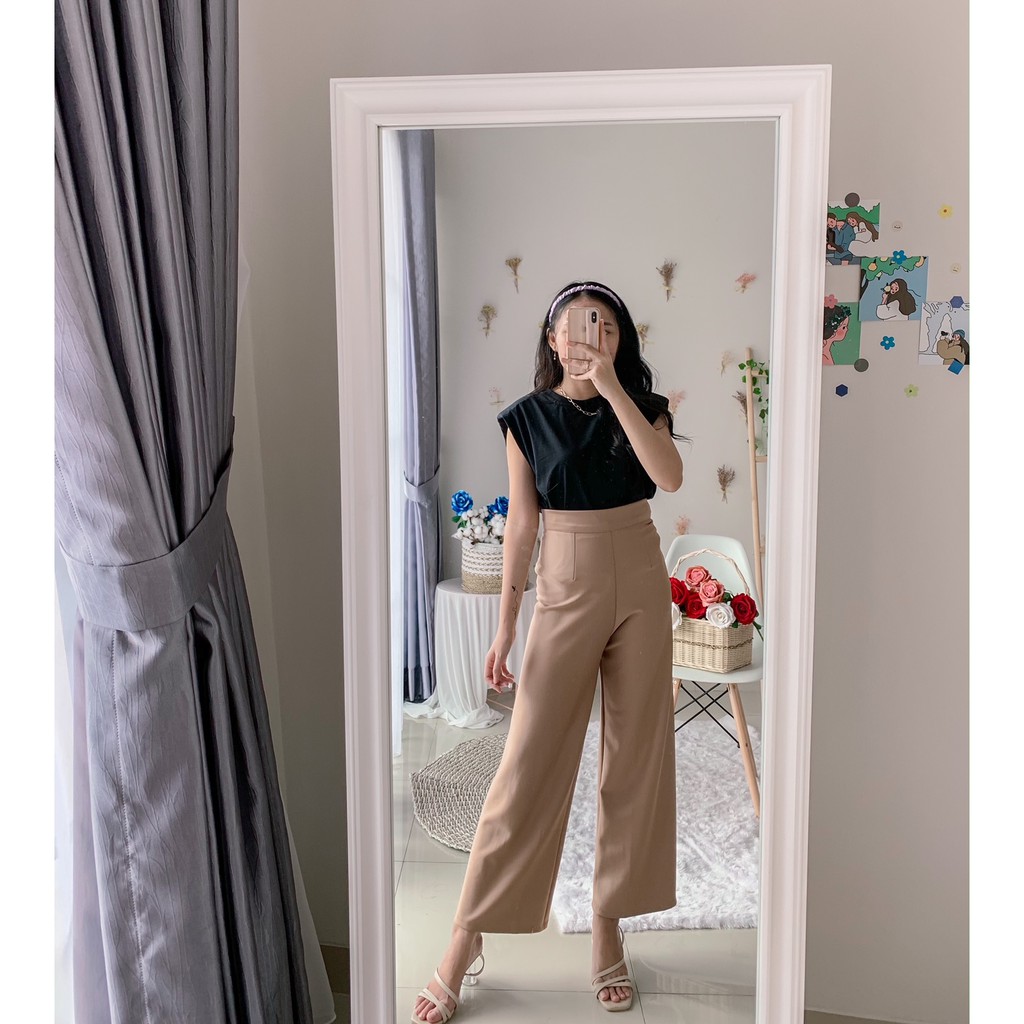 Sweet Berry - Petite Kulot / Celana Kulot Panjang Bahan Scuba-7