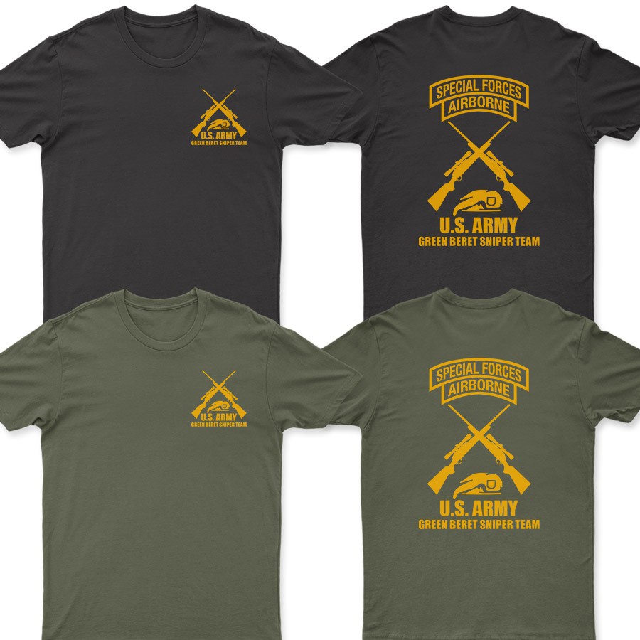 US Army Special Force Sniper Military T Shirt