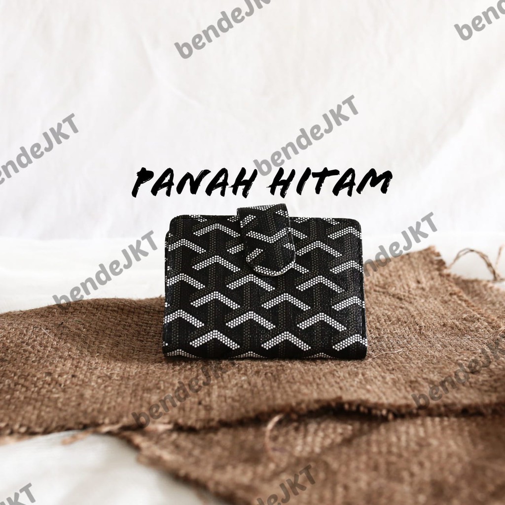 BENDE - DOMPET KARTU MOTIF PANAH DAN UANG KERTAS PREMIUM WANITA IMPORT TEMPAT KARTU CARD