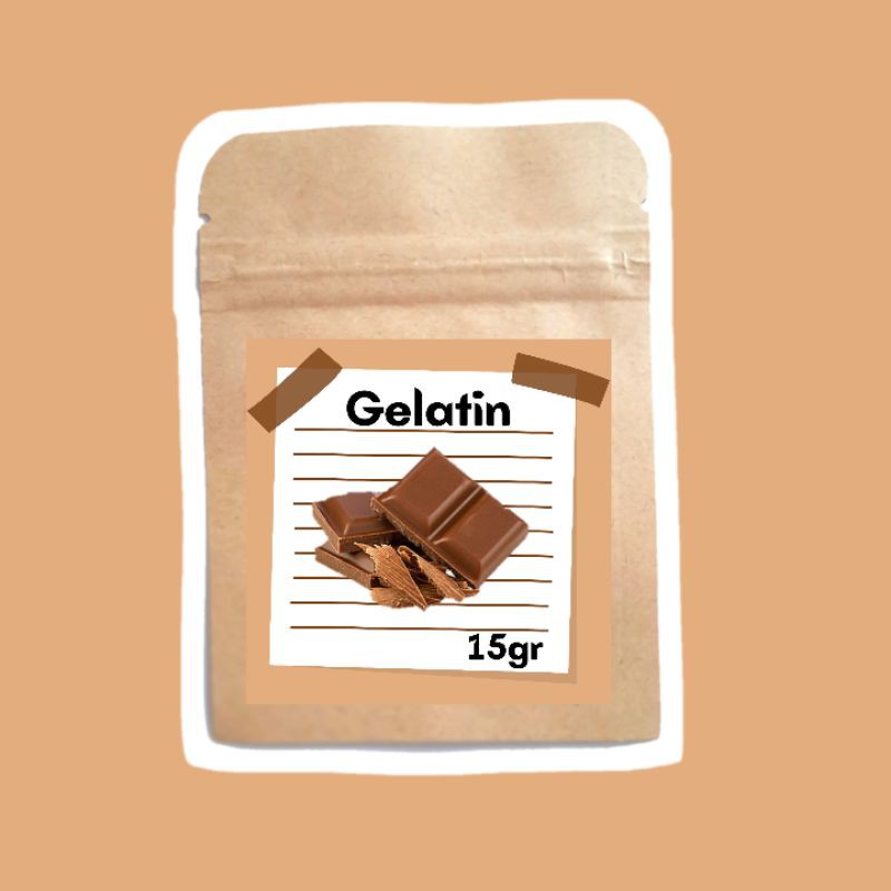 15 GRAM MASKER KOMEDO GELATIN  HALAL MUI ORIGINAL-G  Coklat