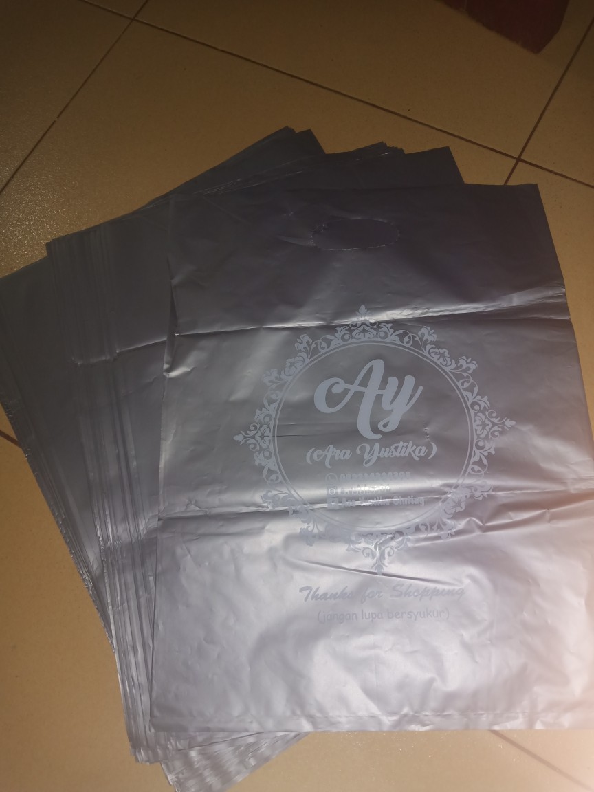 Kantong Plastik Sablon 30x40 Custom Olshop