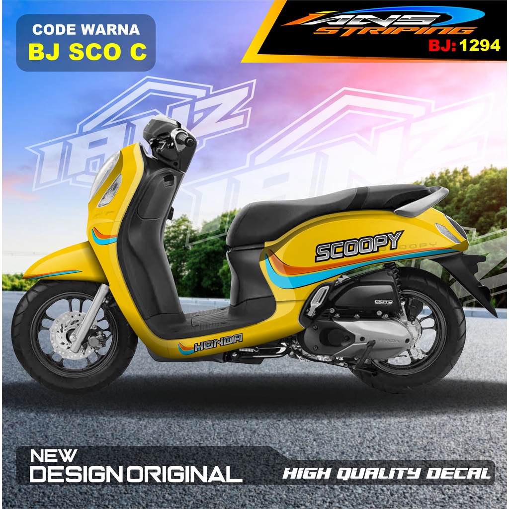 DECAL STIKER HONDA SCOOPY FULL BODY / STICKER VARIASI SCOOPY MODEL TERBARU / STICKER ALL SCOOPY