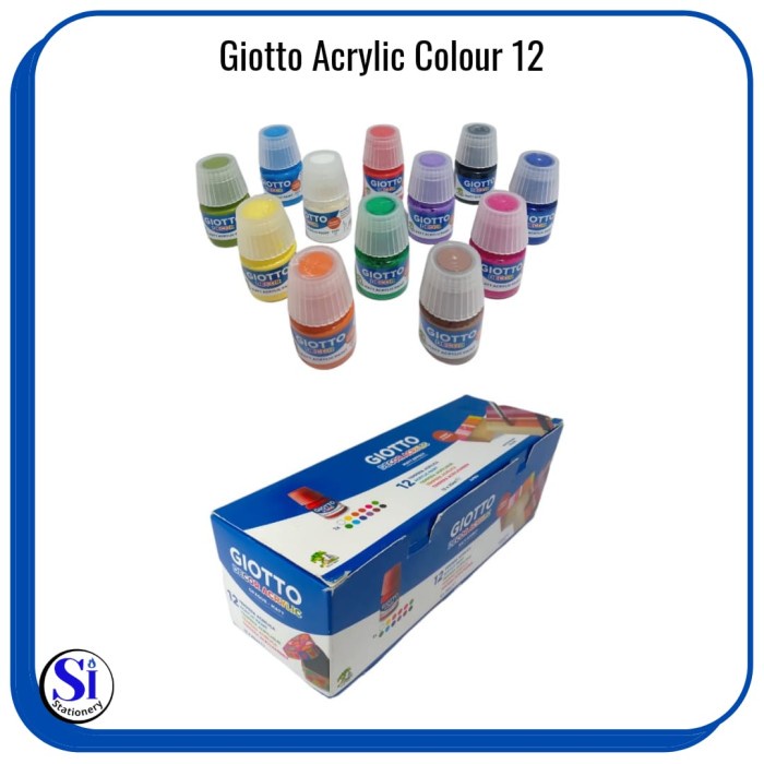 

Promo Bulan Ini Cat Acrylic Giotto Decor/Giotto Decor Acrylic 12 Warna 25Ml Trendi