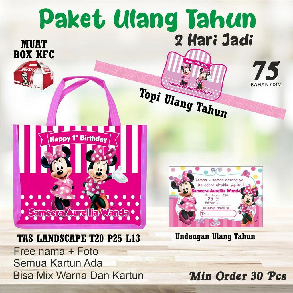 

PERLENGKAPAN ULTAH BERGAMBAR MIKKY MOUSE/FREE DESAIN/ 2 HARI JADI/GOODIE BAG PAKET MURAH
