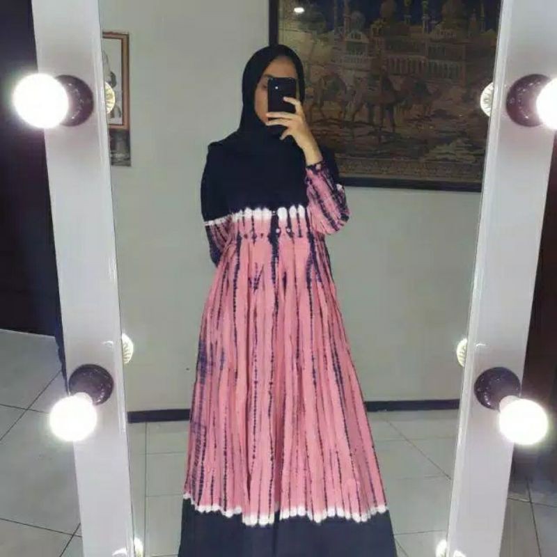 Terbaru Gamis twill rayon ori pelangi gamis twill tidye gamis twil