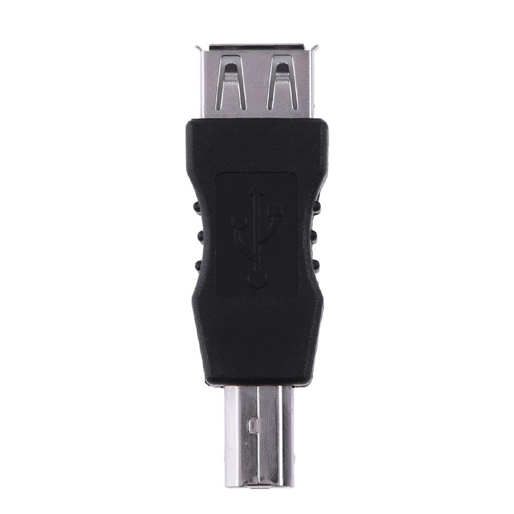 Portable USB Adapter USB 2.0 A Female to B Male Connector AF to BM Converter For Printer Computer