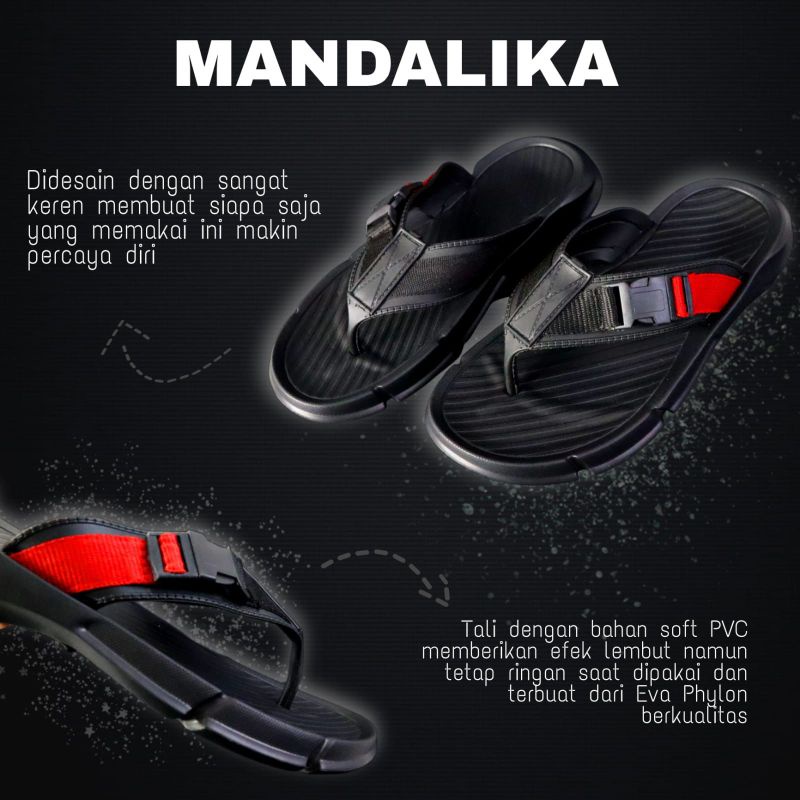 (MANDALIKA) Sandal Boloni Pria Keren Distro EVA Ringan