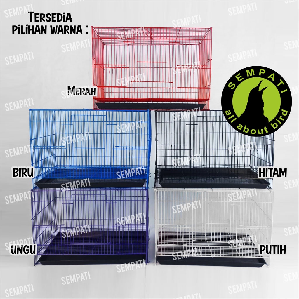 KANDANG BURUNG, SUGAR GLIDER, KELINCI, HAMSTER, TERNAK, UMBARAN - BESI LIPAT TEBAL SIZE M MEDIUM SEMPATI KDMDM-3