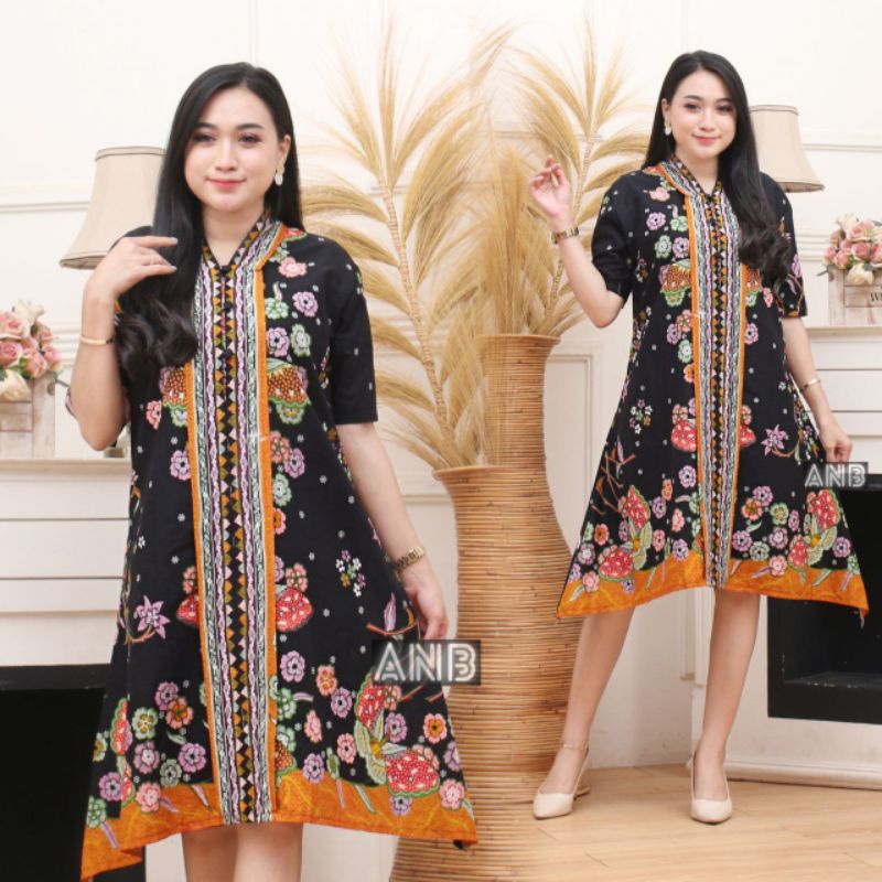 dress batik modern || dress batik pesta •| dress batik jumbo bigsize / dress batik jumbo