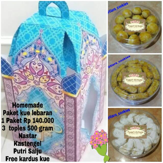 

Paket kue lebaran homemade 500gram