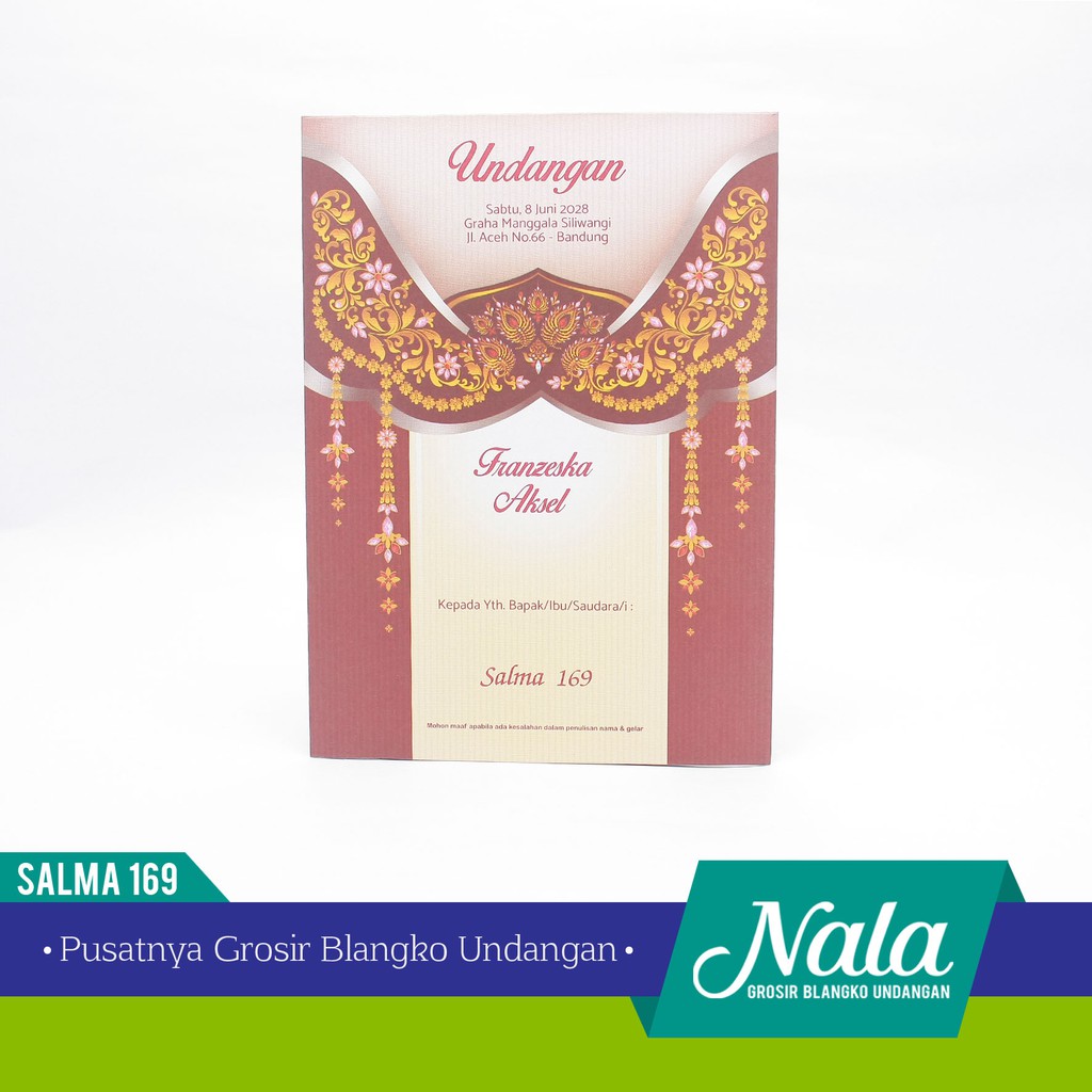 Undangan Nikah Salma 180 Sudah Cetak Harga Murah Shopee Indonesia