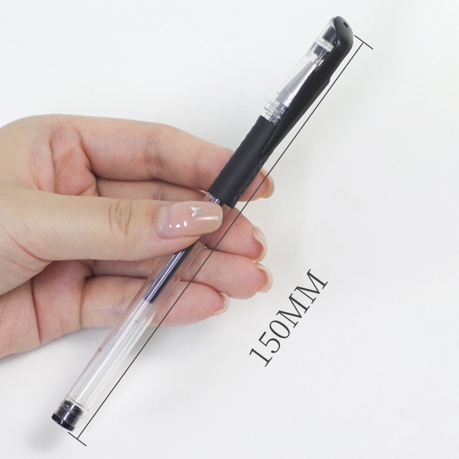 Pulpen Hitam 0.5mm/Pen Gel Mini/Pena Jel Kepala Mata Jarum/Pulpen Internasional Balpoin Murah-5