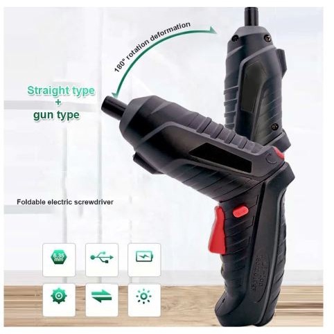 BOR LISTRIK CORDLESS baterai mini mesin obeng electric screwdriver