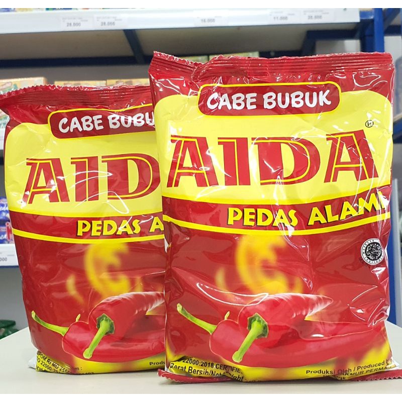 

Aida Bubuk Cabe 250Gr / Bubuk Cabai Pedas Aida 250Gr / Chili Powder