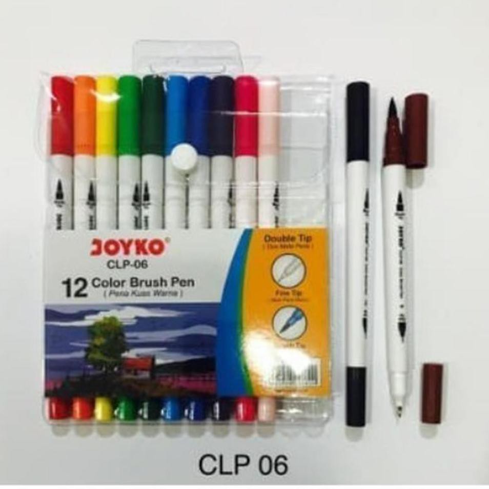 

Harga Promo VFWHE Joyko Color Brush Pen double tip Set (12-warna) CLP-06 V52 Kirim Sekarang
