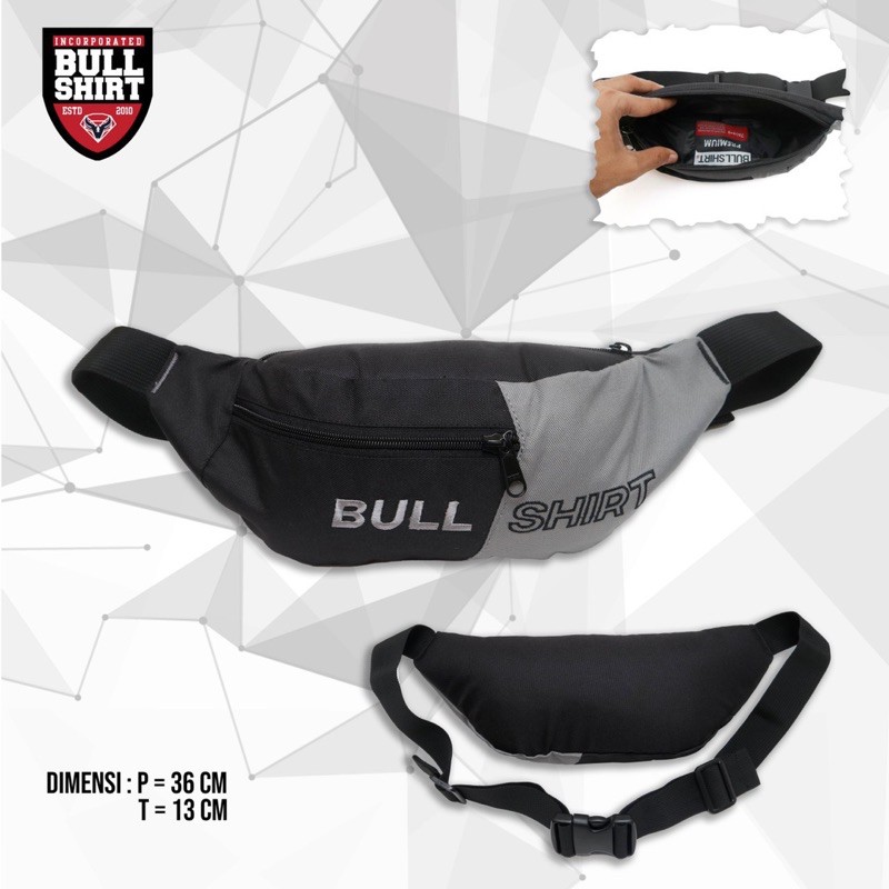 tas selempang pria / waistbag distro bullshirt
