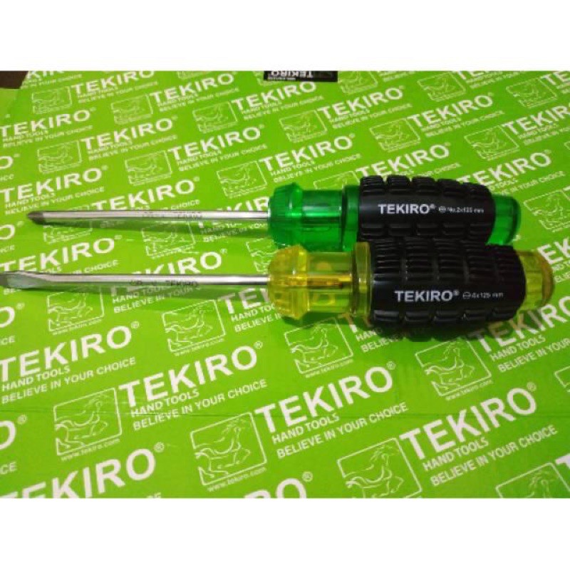 OBENG TEKIRO GAGANG KARET 6 X 150 MM - OBENG TEKIRO 6 INCH / 15cm