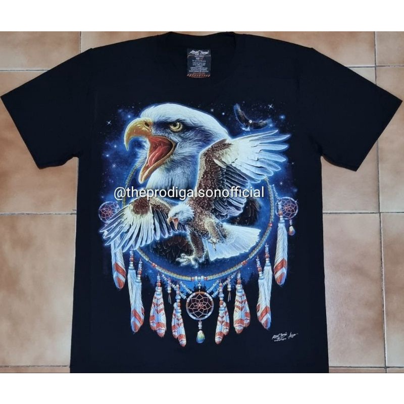 Kaos Rock Chang Import Size L Elang Dreamcatcher Glow in The Dark