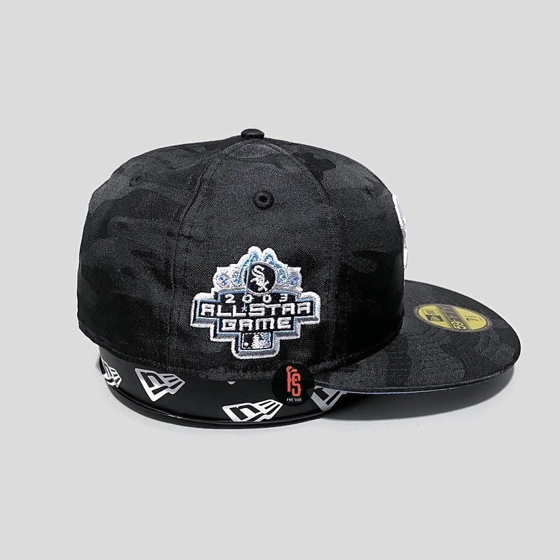 TOPI NEW ERA ORIGINAL 5950 ALL STAR GAME 2003 CHICAGO WHITE SOX CAMO BLACK UV SKYBLUE