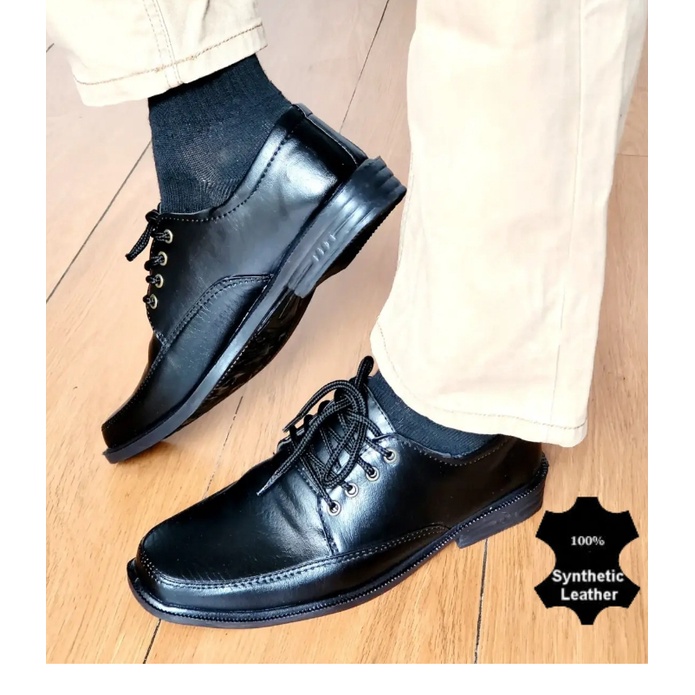 Sepatu Kulit Pantofel Pria SIZE 44 40 41 cang 3cm tinggi hak 3 cm manager pantopel direktur cowok bos cowo Bahan Kulit Leather Synthetic Asli Gaya model Paris