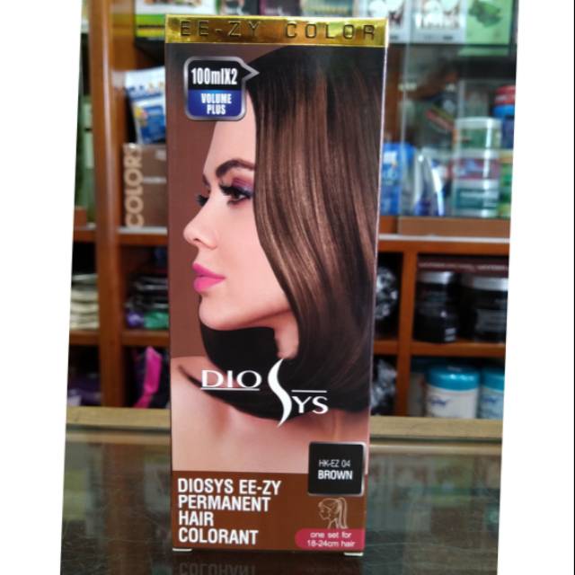 Diosys color hair colorant pewarna rambut Brown 100mlx2