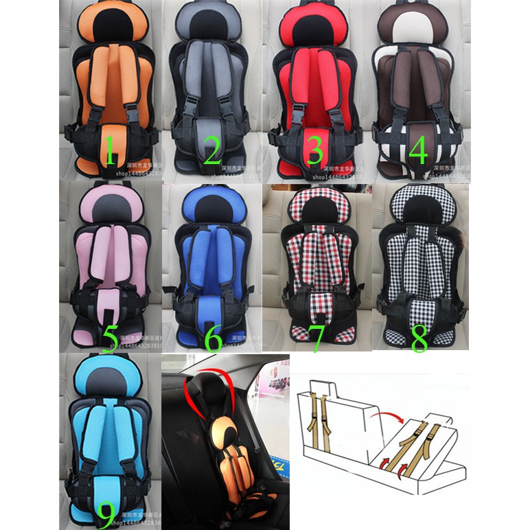 Safety Baby Seat Car Tempat Duduk Mobil Anak Balita Bayi Kids Belt Arm Kualitas Import