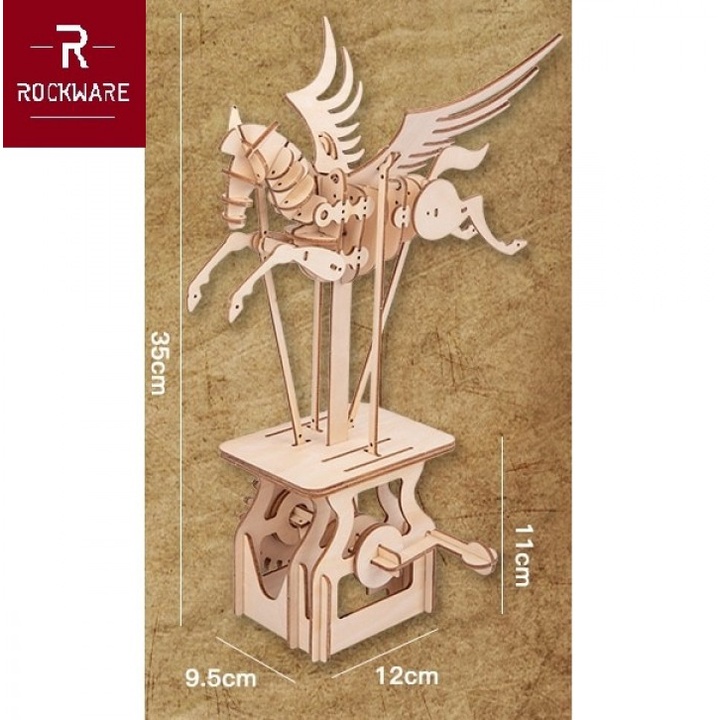 72 ROCKWARE RW-DIY02 - Creative Wooden Puzzle 3D - Pegasus Model