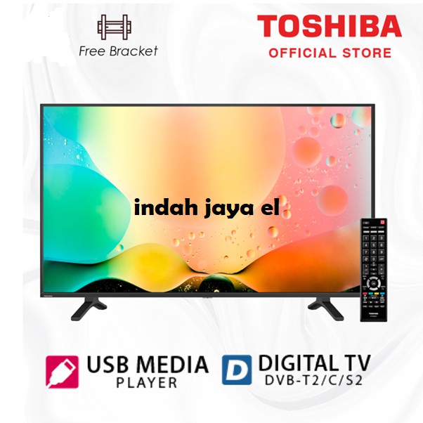 TOSHIBA  LED TV 40 INCH 40S3965 DIGITAL TV DVBT2-USB MOVIE