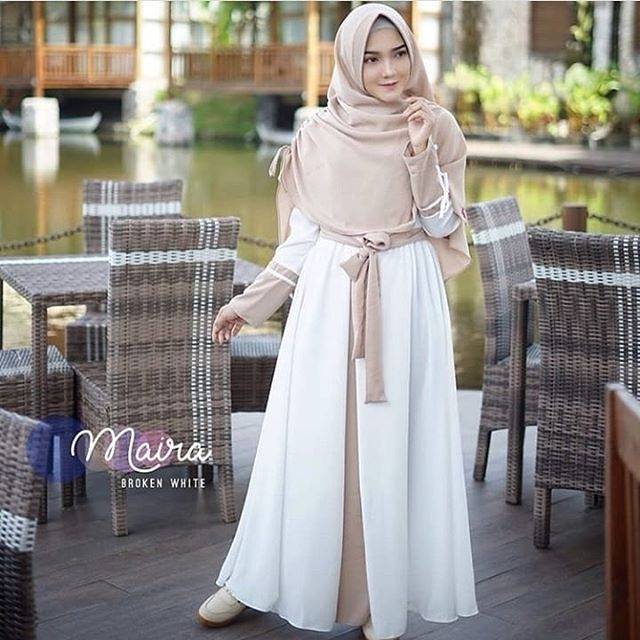 Gamis syari terbaru plus kerudung