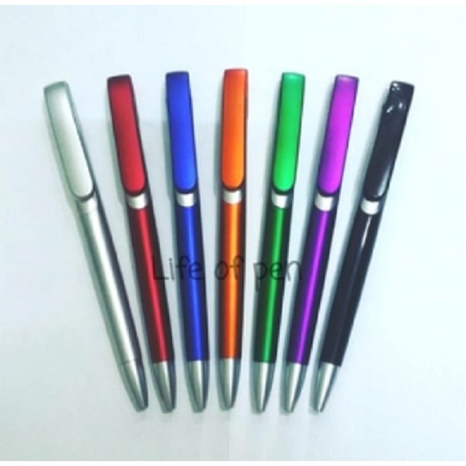 

MINIMUM ORDER 100 Pulpen / Pena promosi Klip Warna