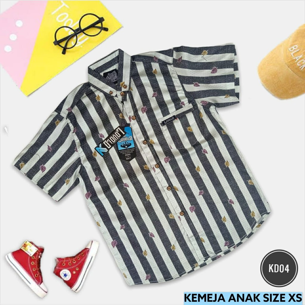 Kemeja Anak Laki Laki bahan Cotton Premium 40S - kemeja couple anak laki laki usia 12 tahun KD01