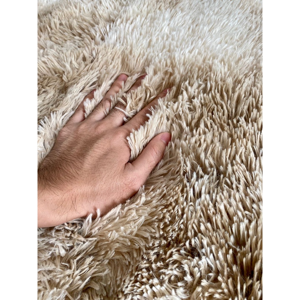 Karpet Shaggy | Karpet Bulu Premium | Ukuran 140 cm x 190 cm | Karpet Bulu 3D | Karpet Bulu Tebal| K