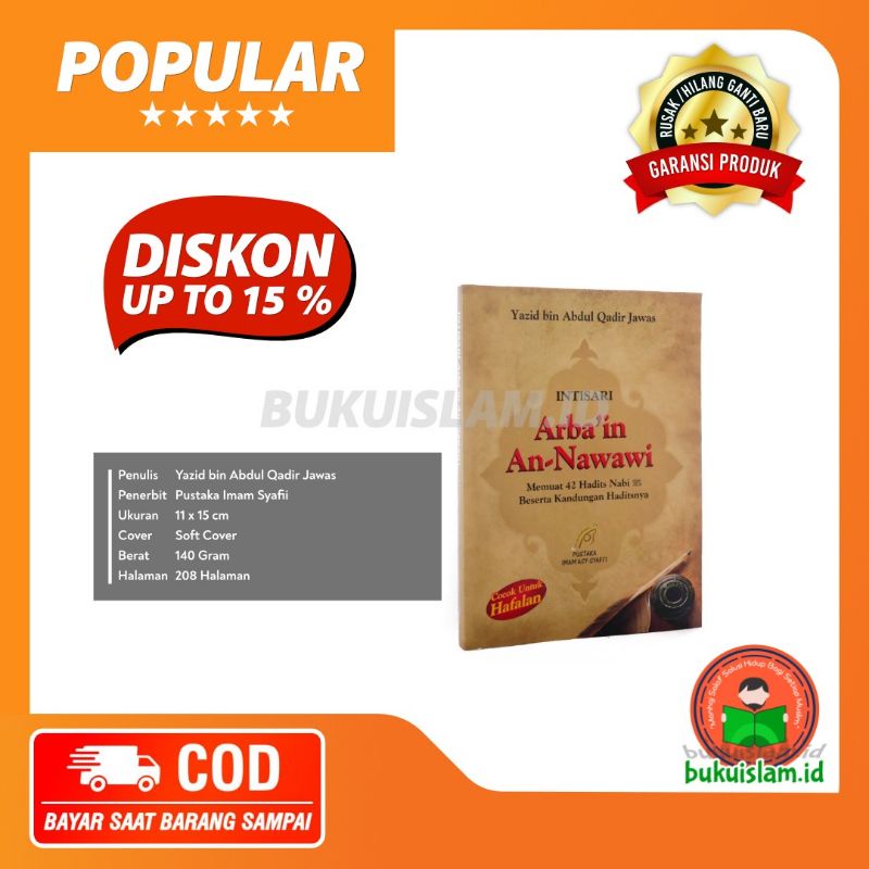 Intisari Arbain An-Nawawi | Yazid bin Abdul Qadir Jawas | bukuislam.id