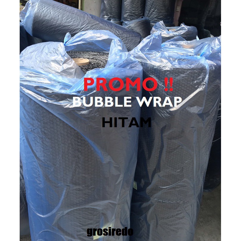 

Plastik bubble wrap warna hitam new 50m x 1.25m Gojek Bandung bubblewrap tebal plastik warp