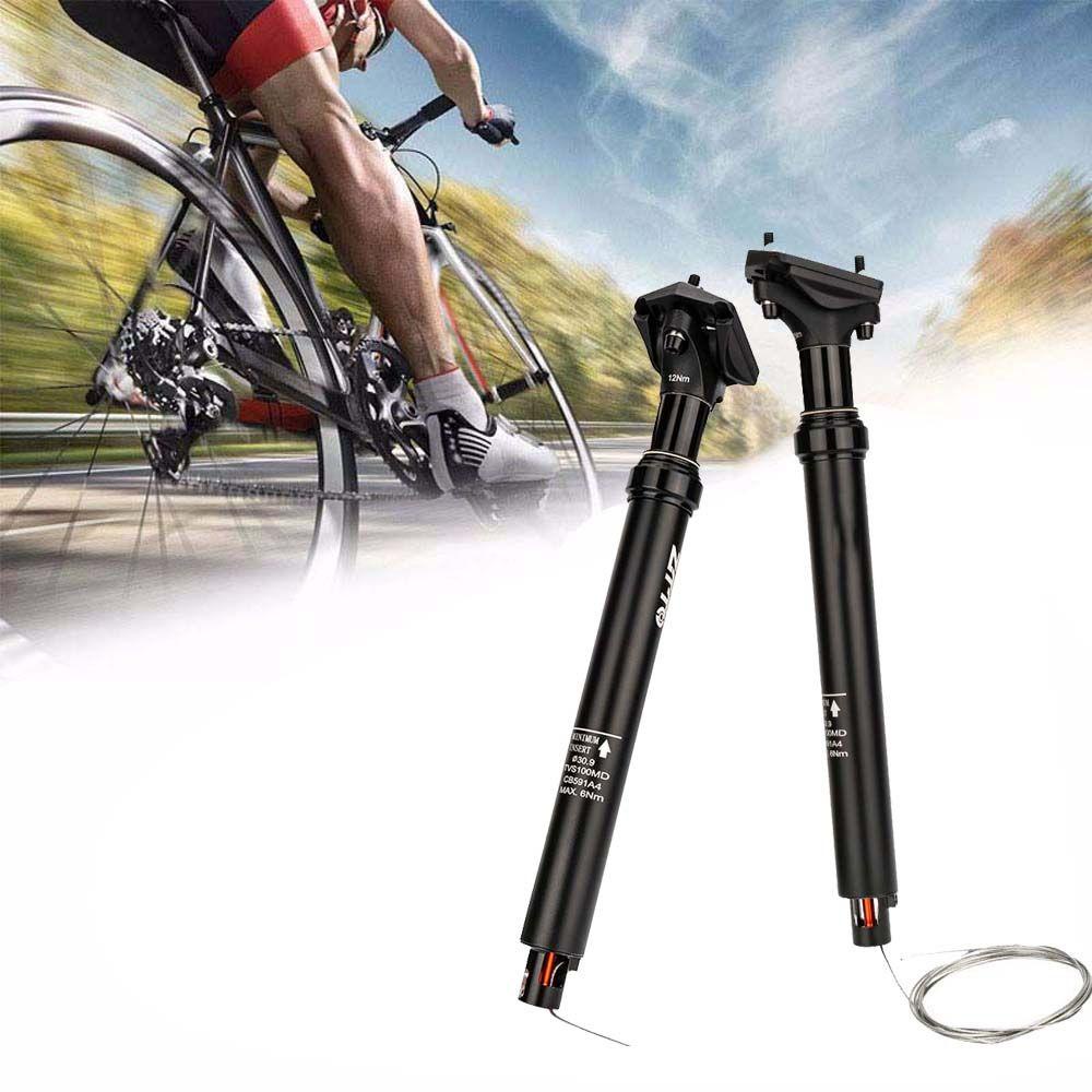 Lanfy MTB Dropper Seatpost Sepeda Jalan Aluminium Alloy Internal Routing Remote Tuas 30.9mm 31.6mm Sepeda Part Kursi Tabung