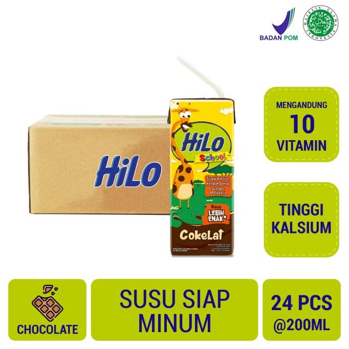 

BISA COD HiLo School Chocolate 200ml (24 Pack) - Susu Tinggi Kalsium