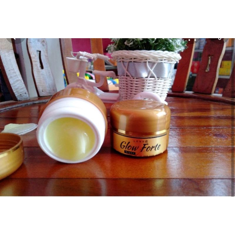 cream malam glow Forte by lensa/tekstur gel