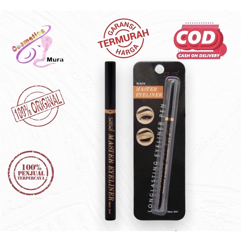 salsa bold eyeliner pen terbaru // eyeliner salsa // Salsa master eyeliner