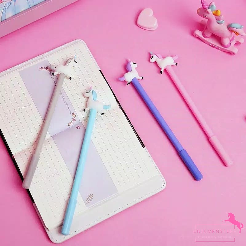 Bolpoin Unicorn Pena Unicorn Premium Tinta Gel Perempuan Anak Journaling Tipis Karakter Pink Pastel Kado Anak Perempuan Alat Tulis Tempat Pensil Sekolah Back To School